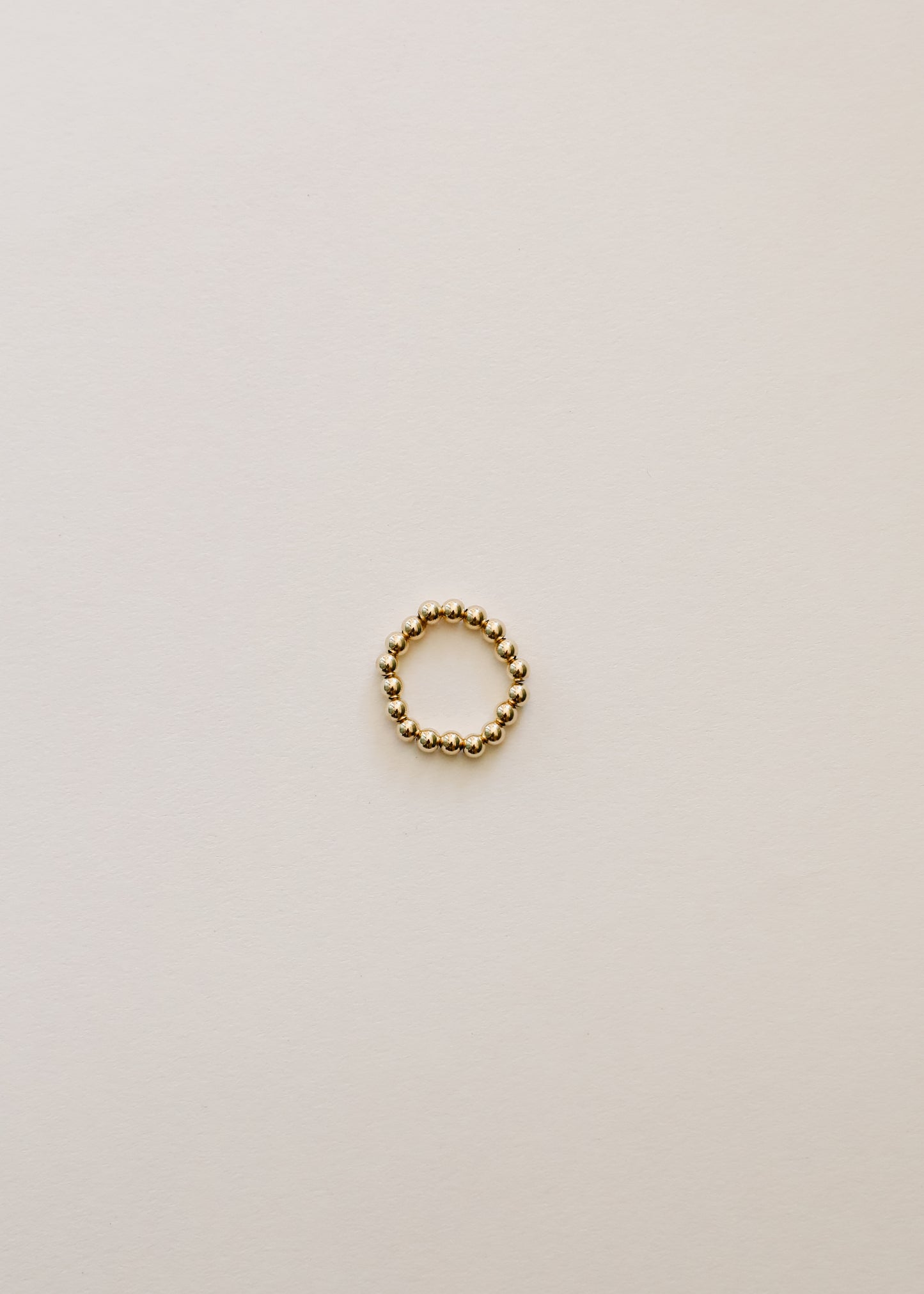 Gold Beaded Ring || Stack