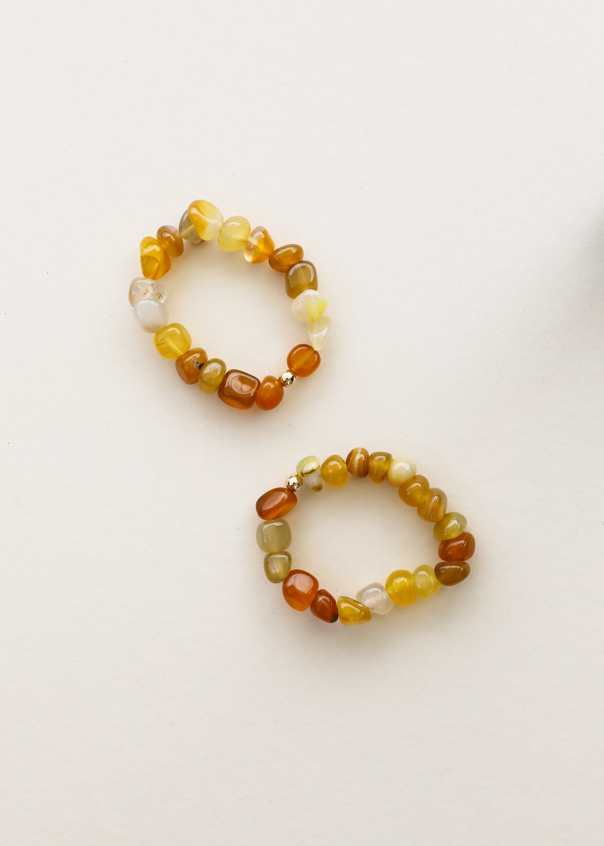 Golden Agate + 14k Gold Filled Bead || Adult Bracelet