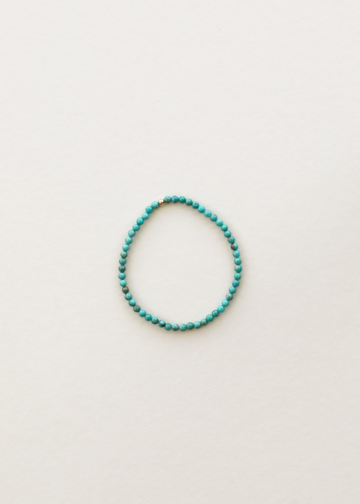 Tiny Turquoise Beads + 14K Gold Filled || Stretch Anklet or Bracelet