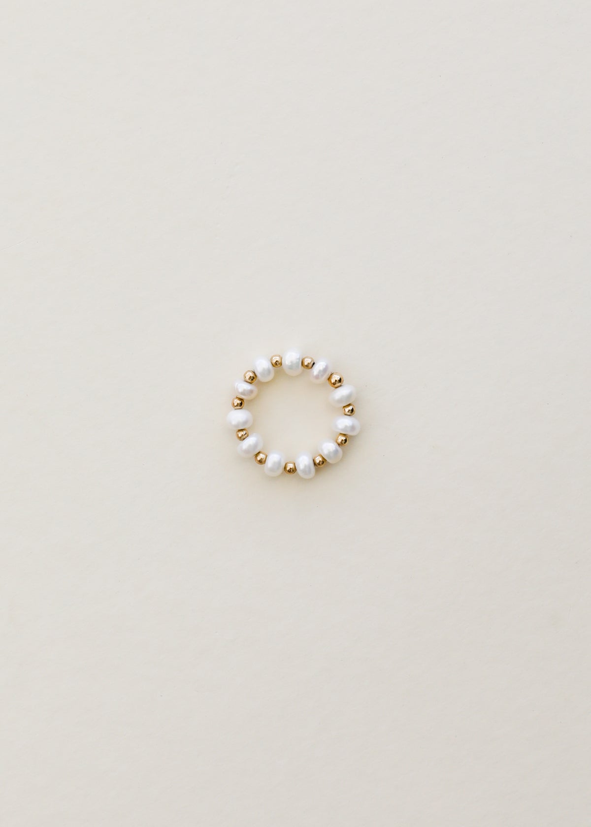 Natürlicher Türkis + 14k Goldfilled Sonne || Dehnbarer Ring