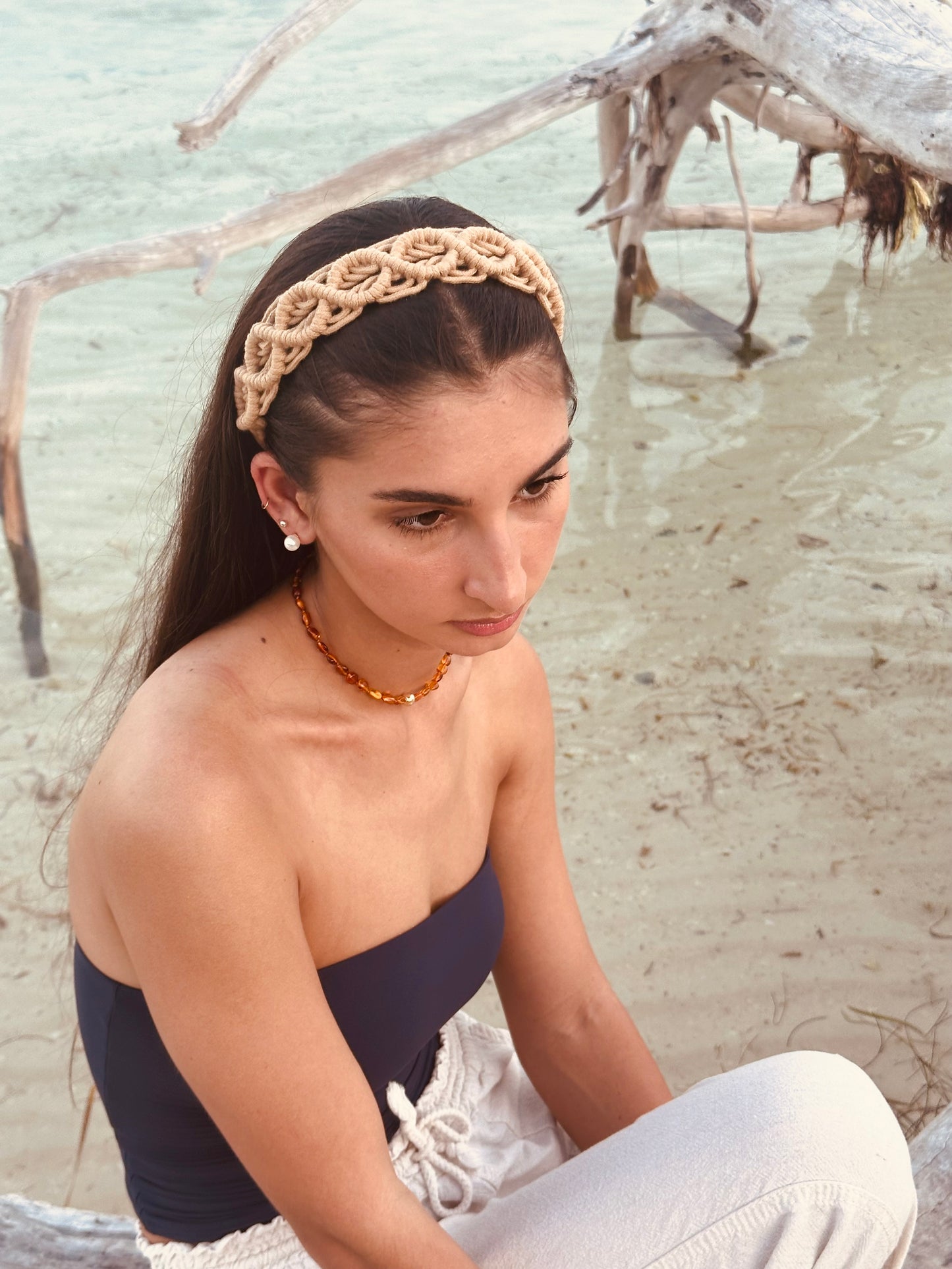 Handmade Macrame Headband || Effortless Chic Beach