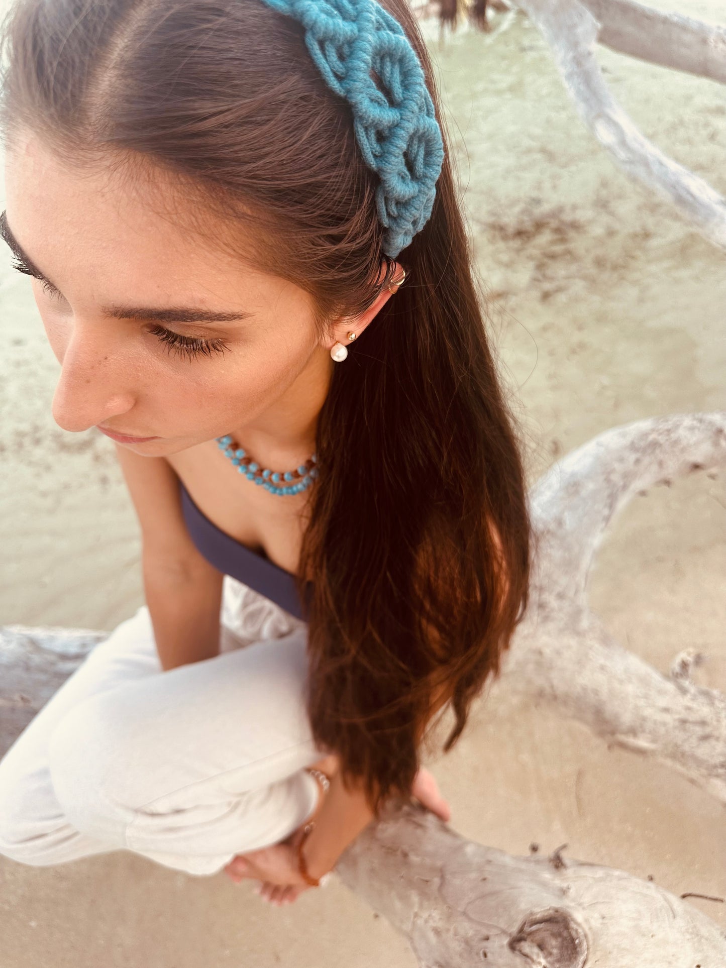 Handmade Macrame Headband || Effortless Chic Beach