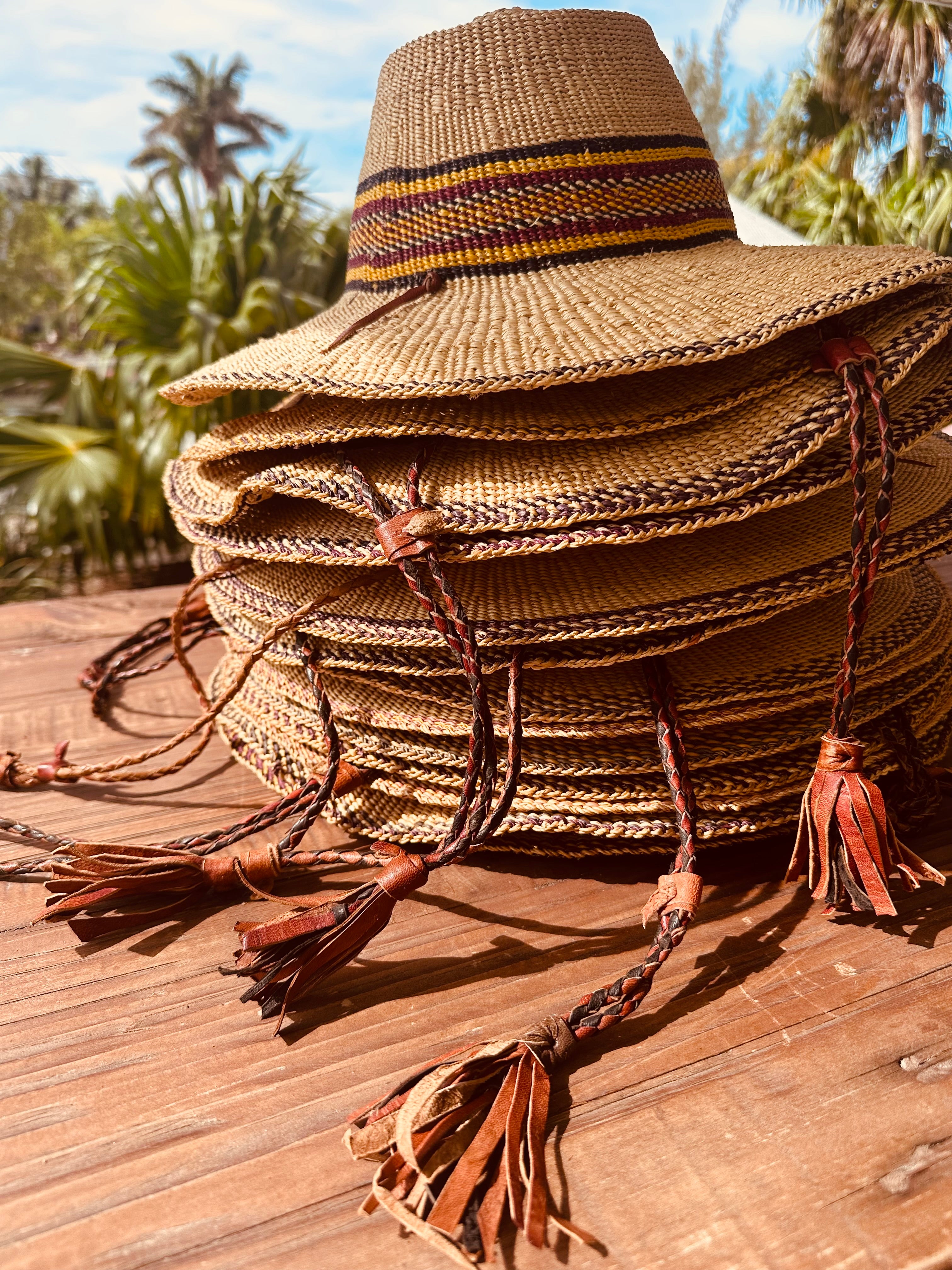 Woven store sun hat