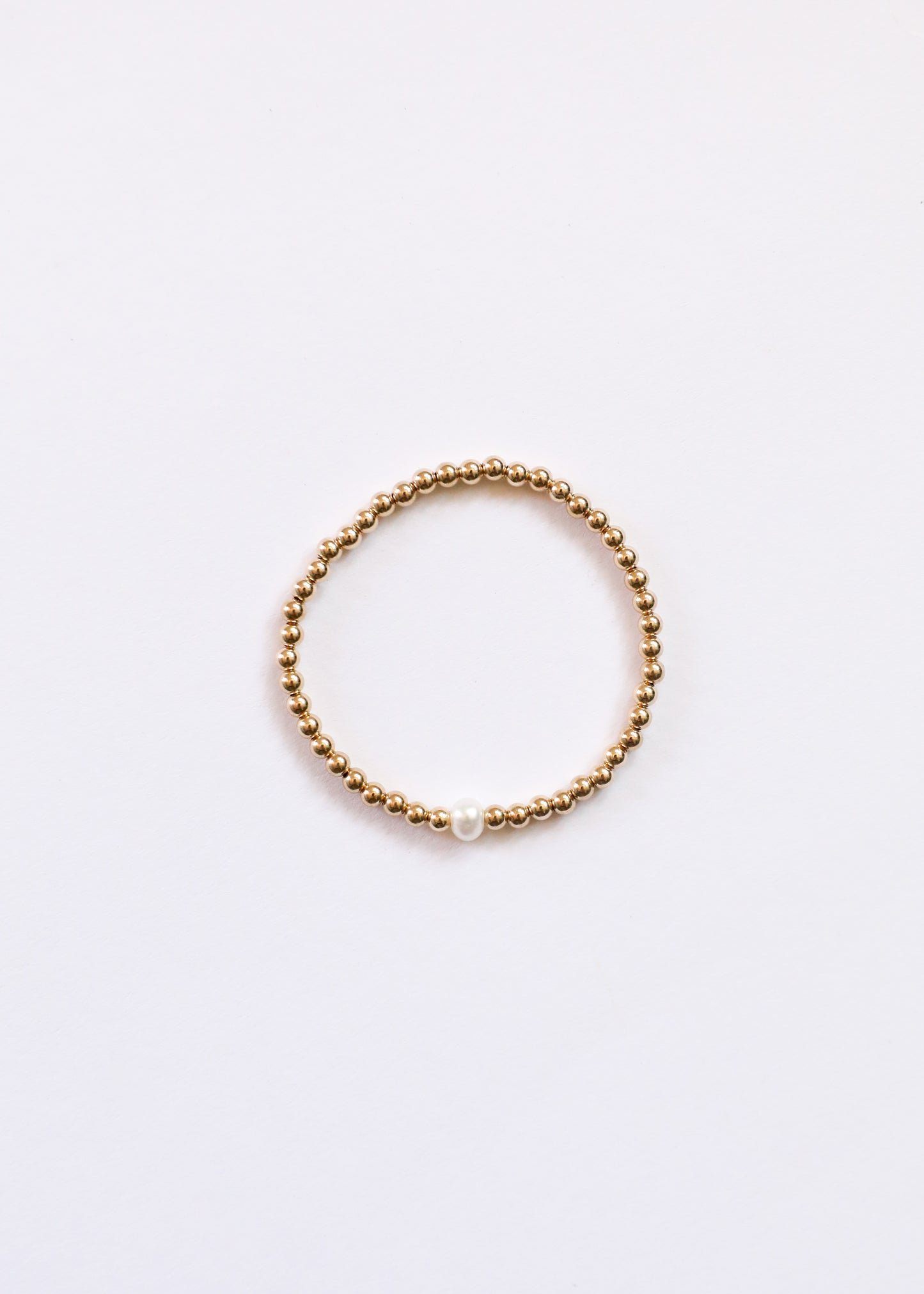 Gold + Pearl || Adult Bracelet