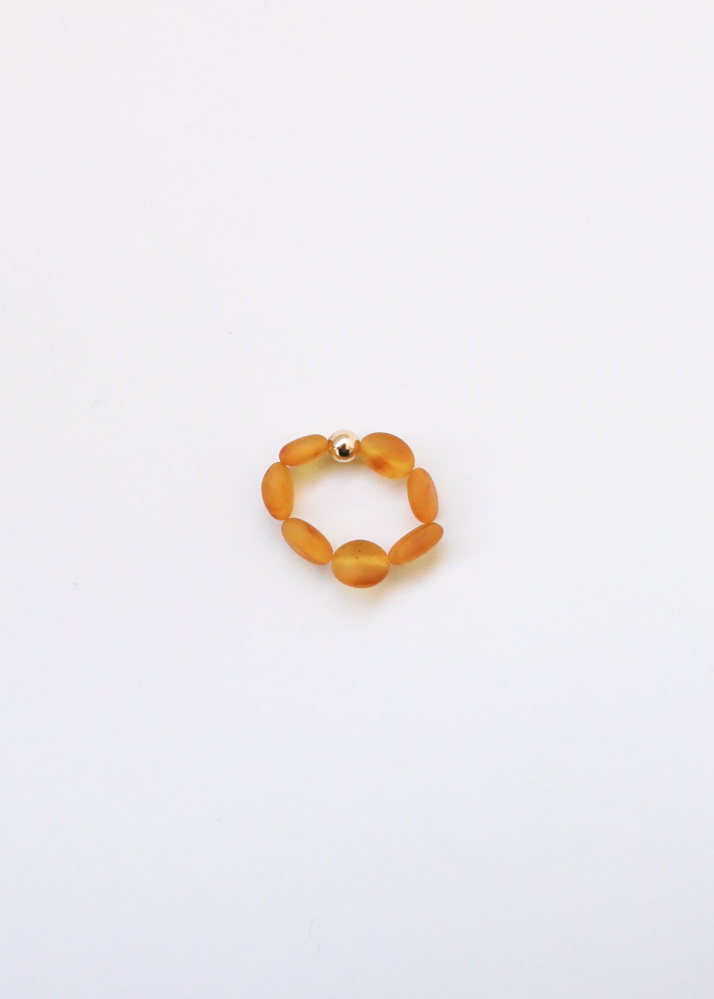 Raw Honey Baltic Amber + Gold || Ring
