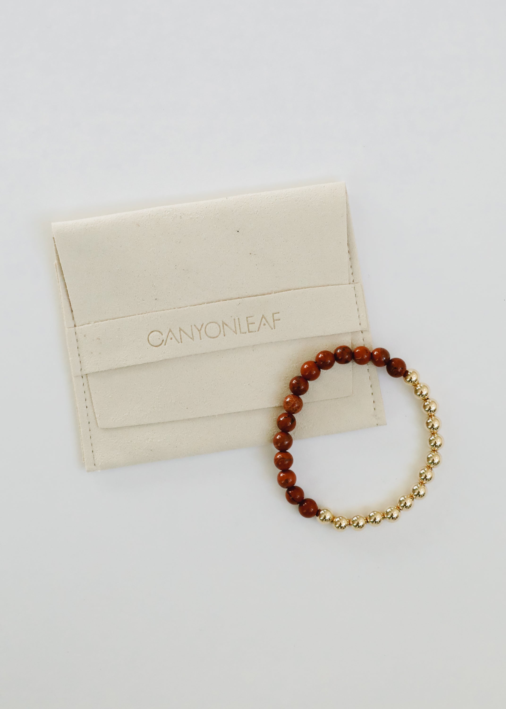 L.A. Cano on sale columbian Bracelet red jasper 24k gold