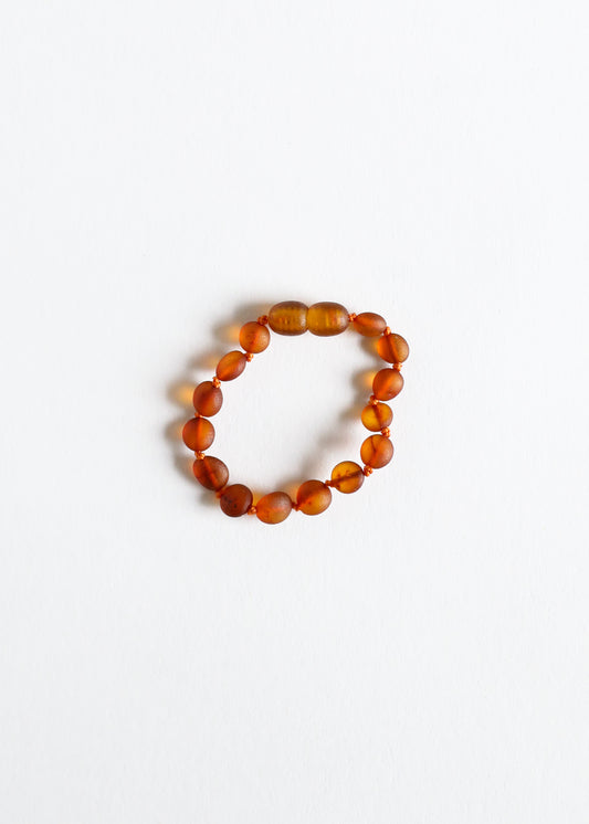 Raw Cognac Baltic Amber || Classic || Anklet or Bracelet