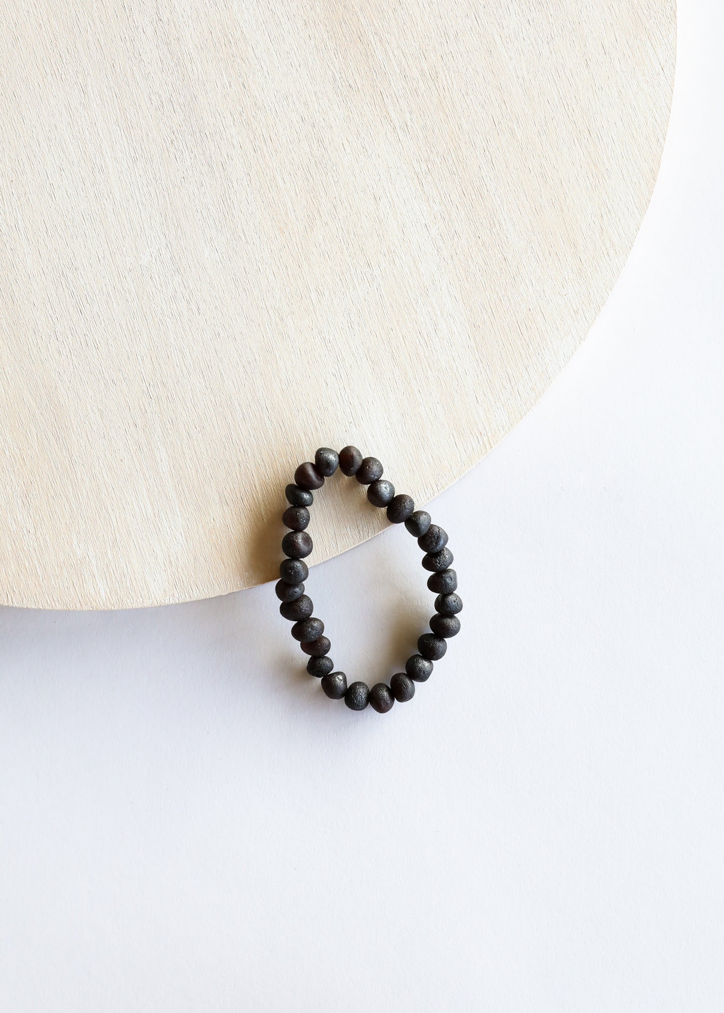 Raw Black Baltic Amber || Bracelet Set