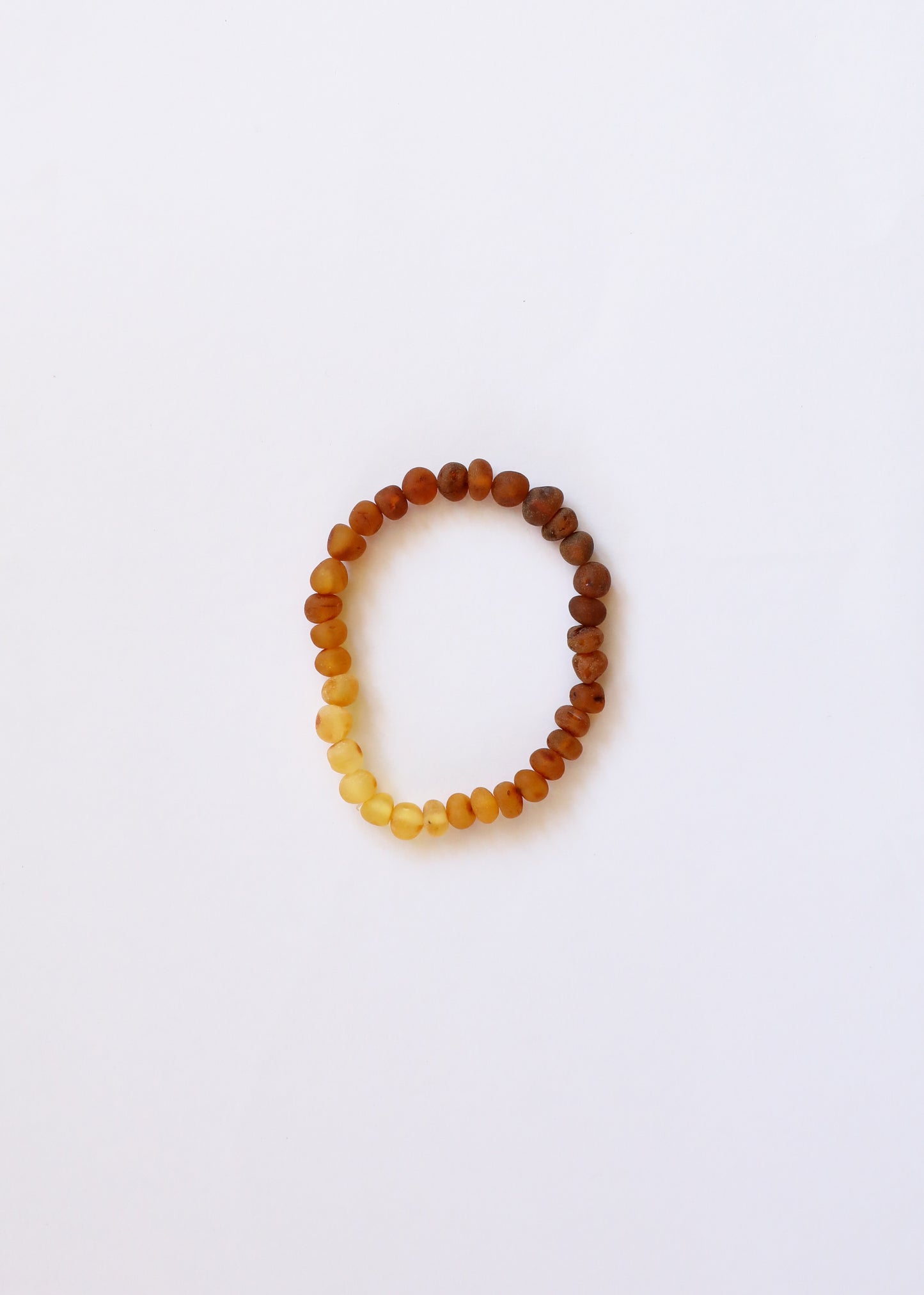 Raw Baltic Amber + Sunflower || Adult Bracelet
