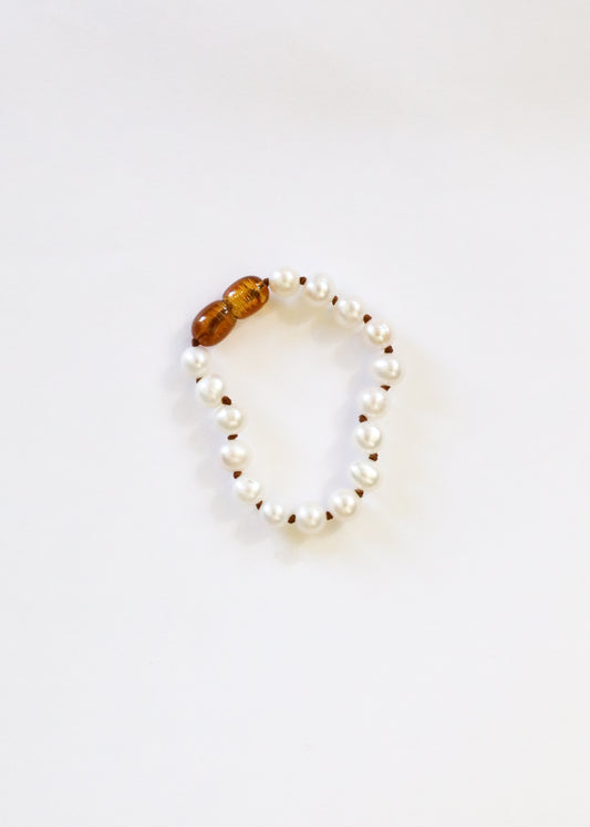 Pure Gemstone + Pearl || Anklet or Bracelet