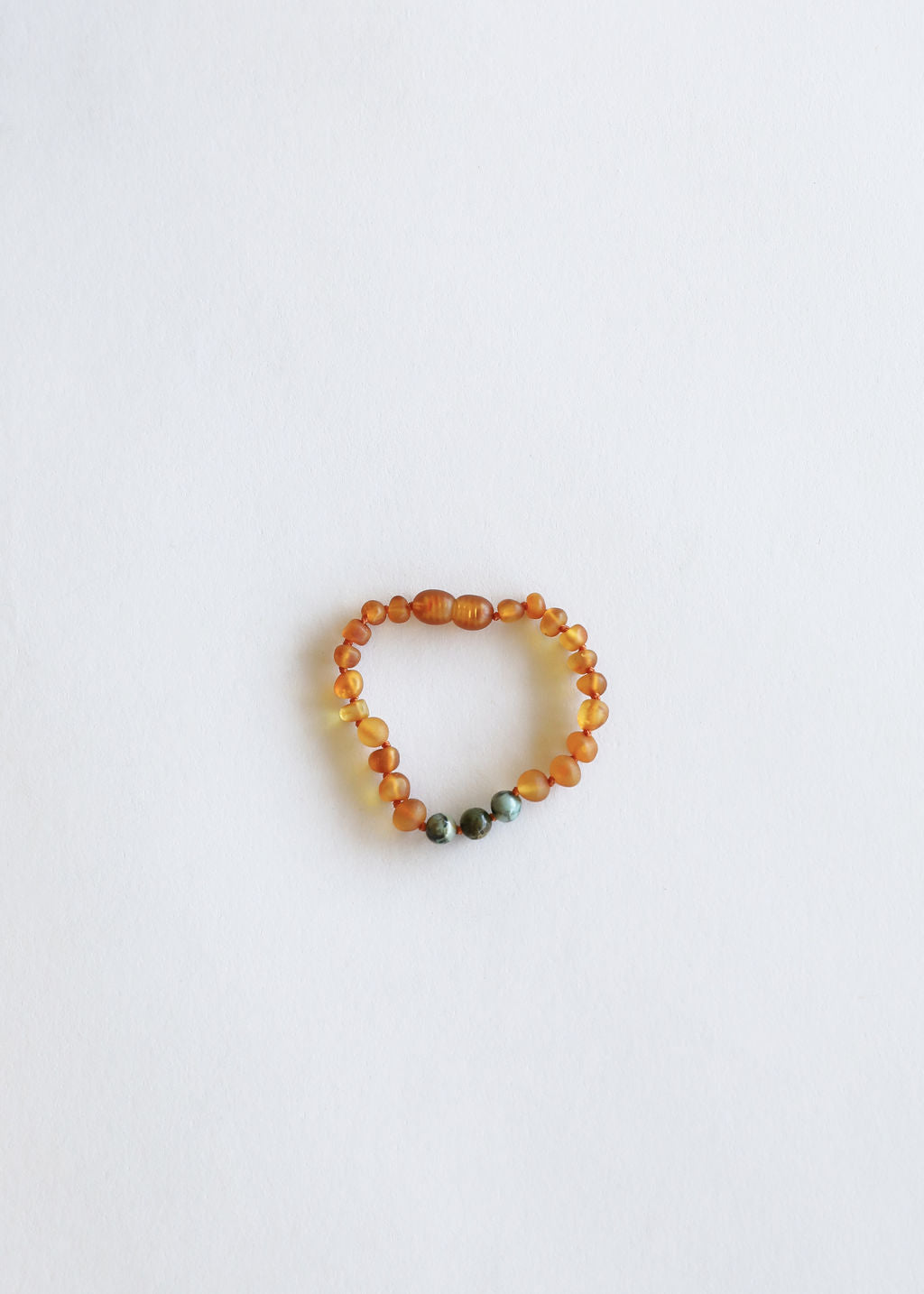 Raw Honey Baltic Amber + Turquoise Jasper || Anklet or Bracelet
