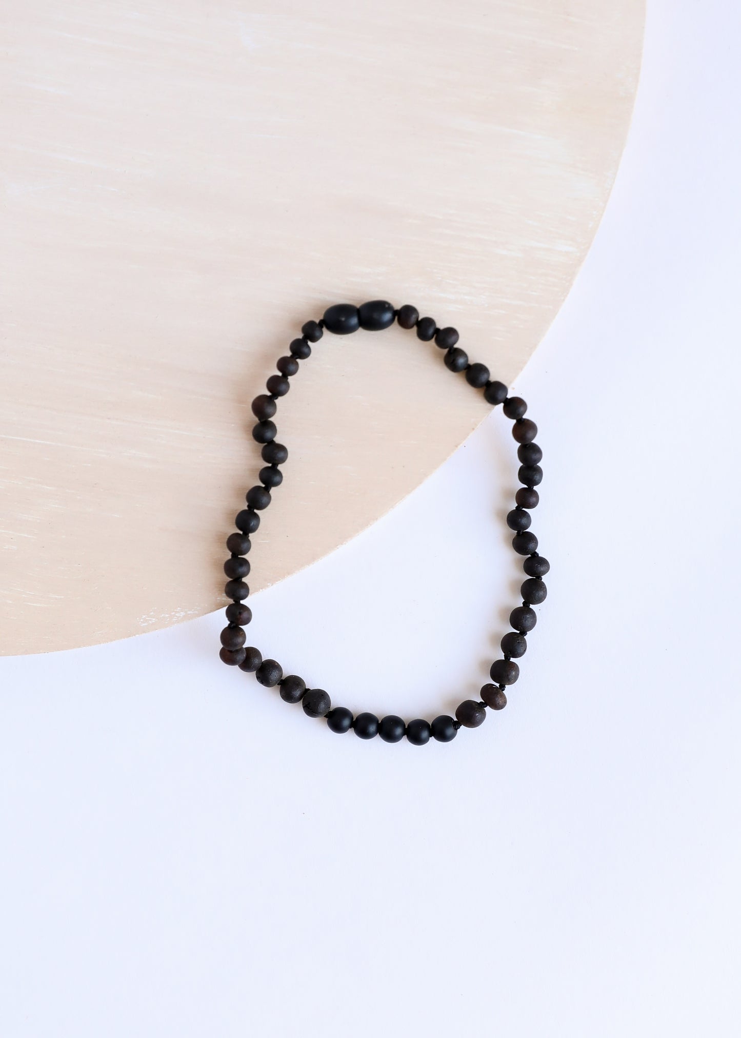 Raw Black Baltic Amber + Shungite Necklace