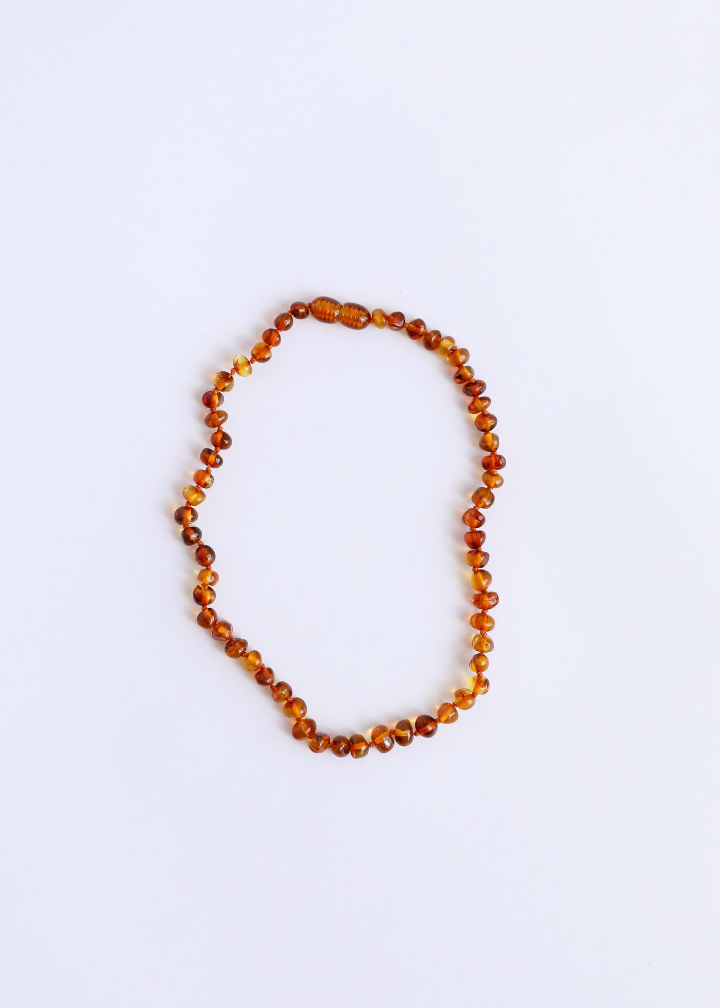 Polished Cognac Baltic Amber || Necklace of