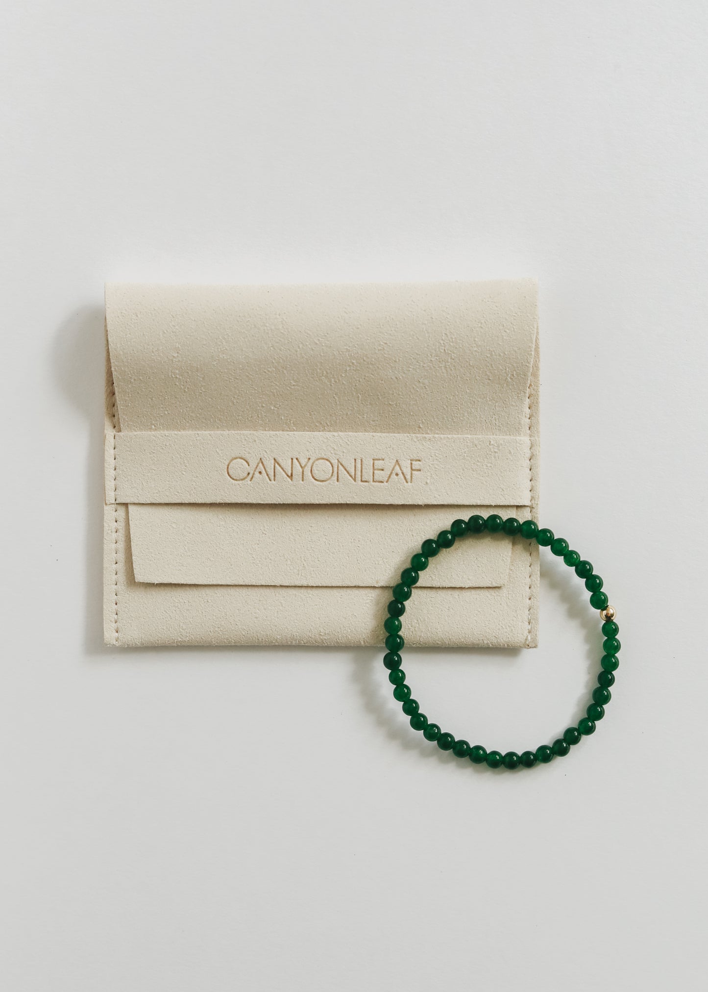 Dainty Green Jade || Adult Bracelet