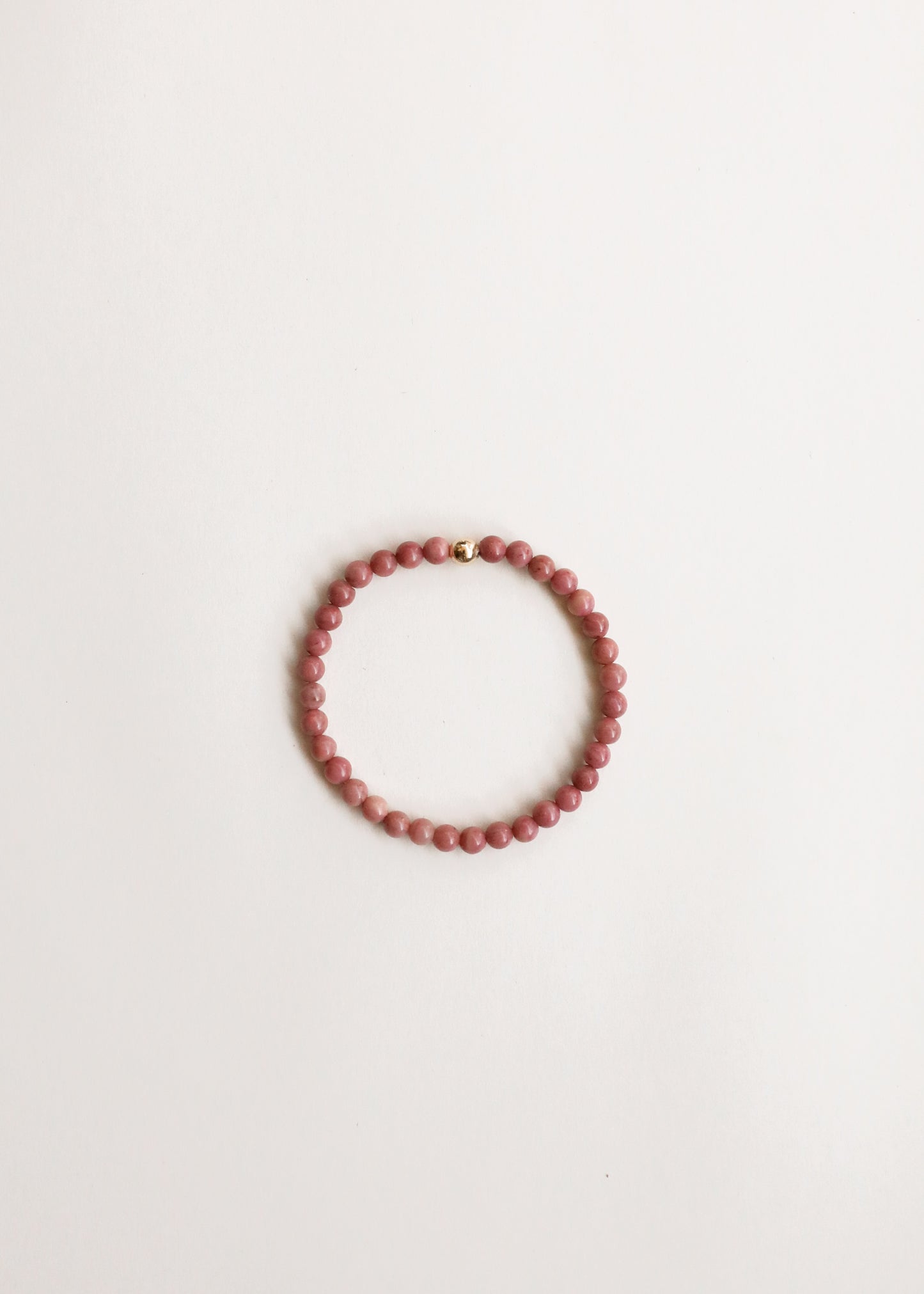 Petrified Rhodonite + Gold || Bracelet