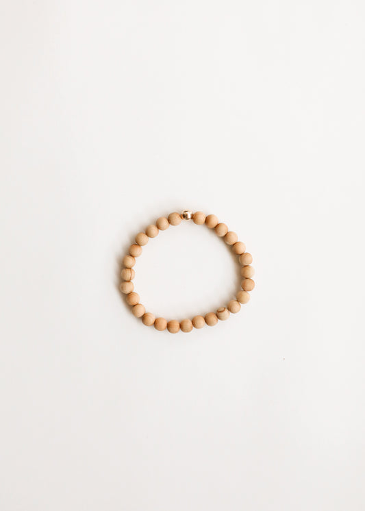 Cypress Wood + Gold || Adult Bracelet