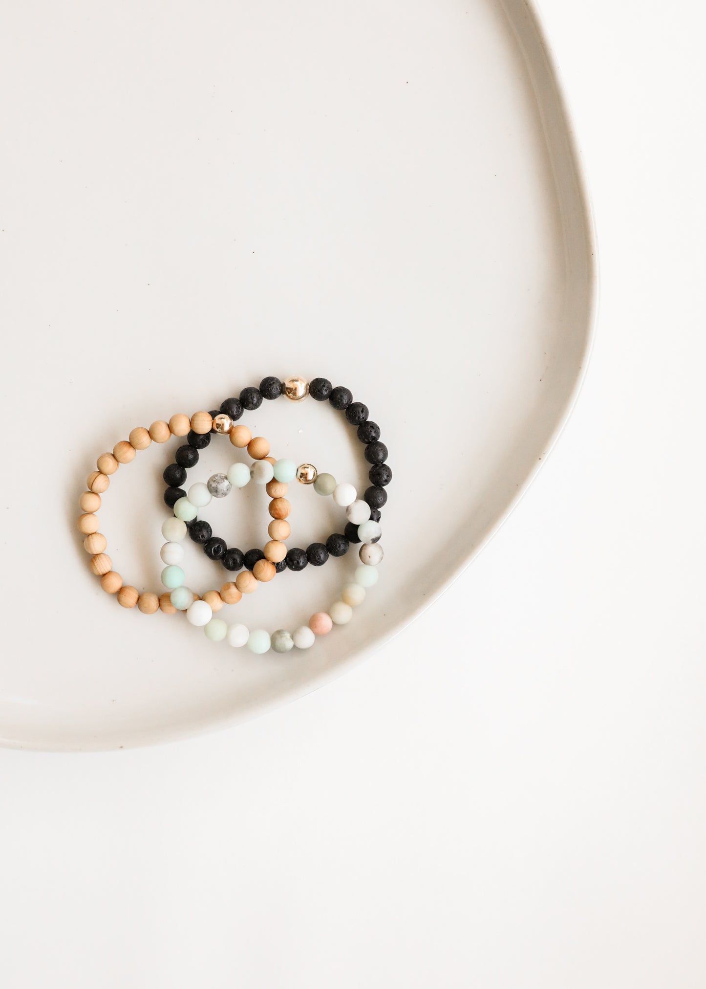 Raw Amazonite + Gold || Adult Bracelet